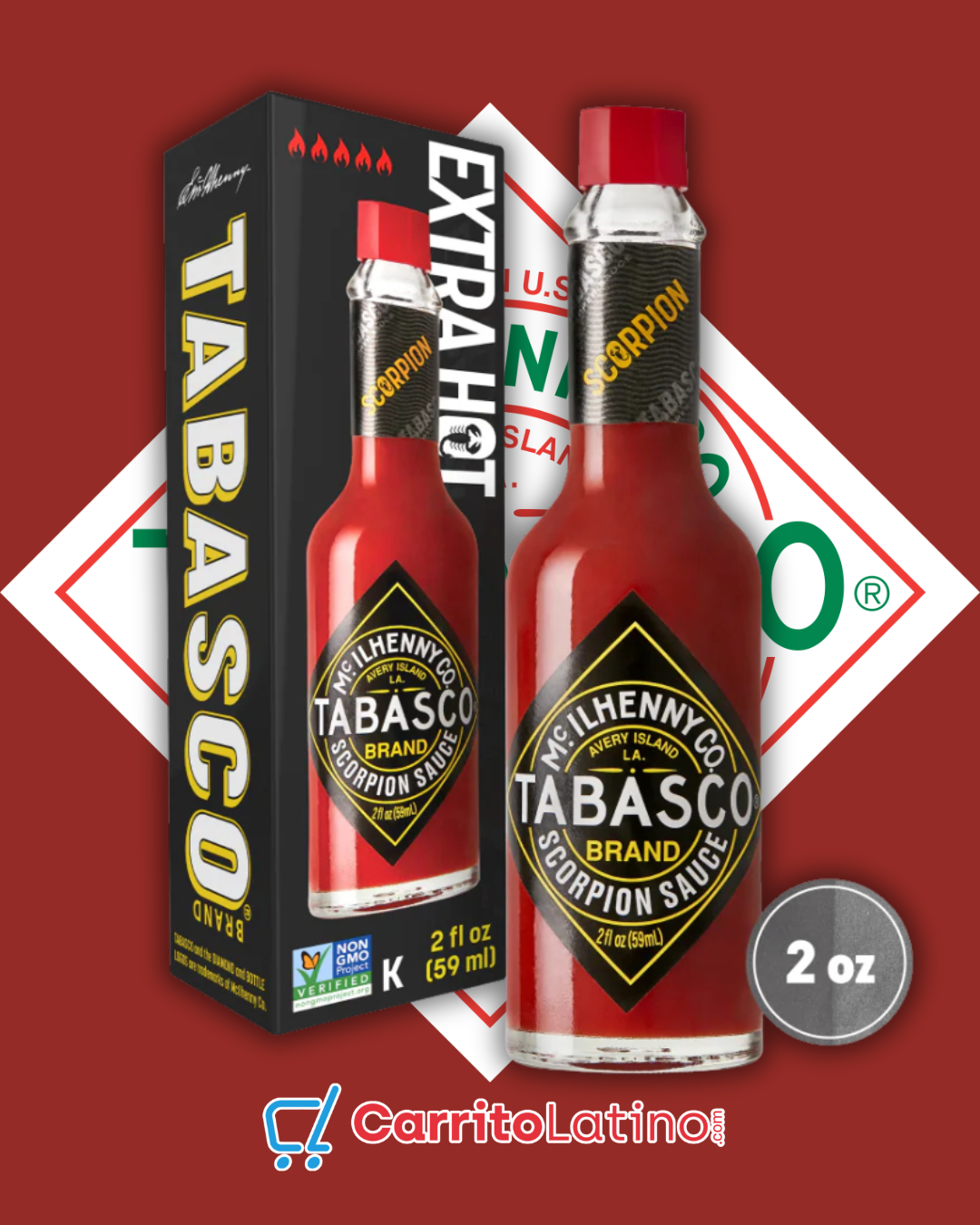 Tabasco Scorpion Hot Sauce 2 oz