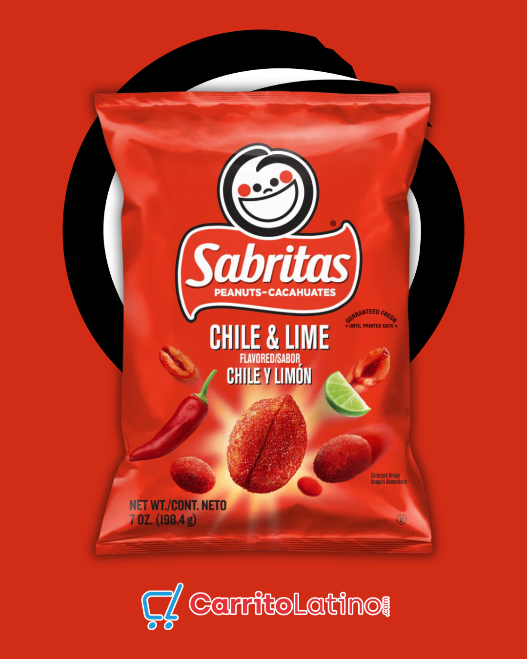 Sabritas Chile & Lime Peanuts 7 oz