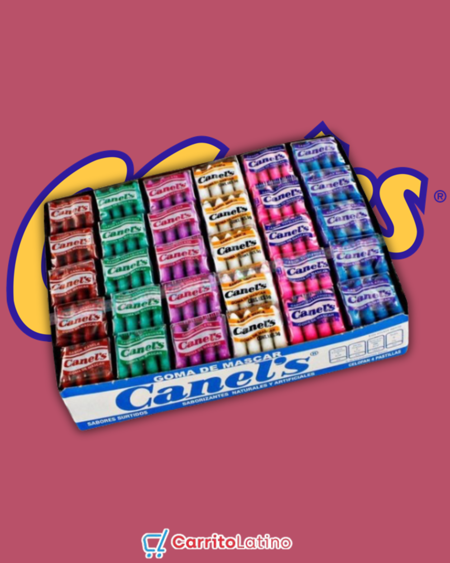 Canel's 4-P Gum Pack Charola Sabores Originales 60 pzas