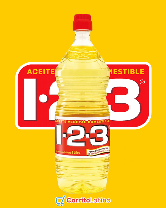 Vegetable Oil 1-2-3 of 1 lt / 33.8 fl oz