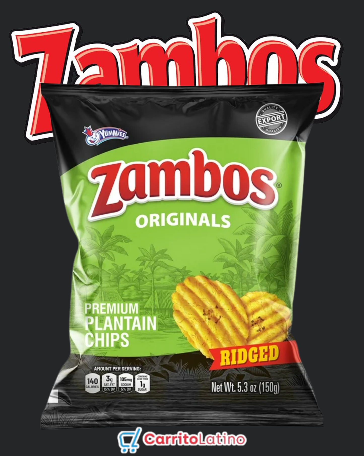 Zambos Originals Ridged Premium Plantain Chips