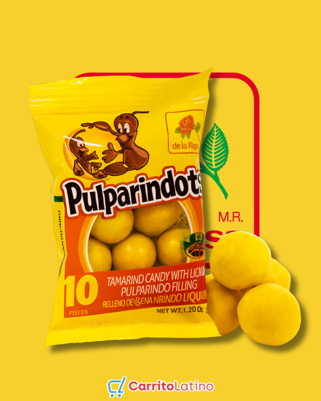 Pulparindots Sabor Tamarindo 12 Piezas 360 gr / 12.8 oz