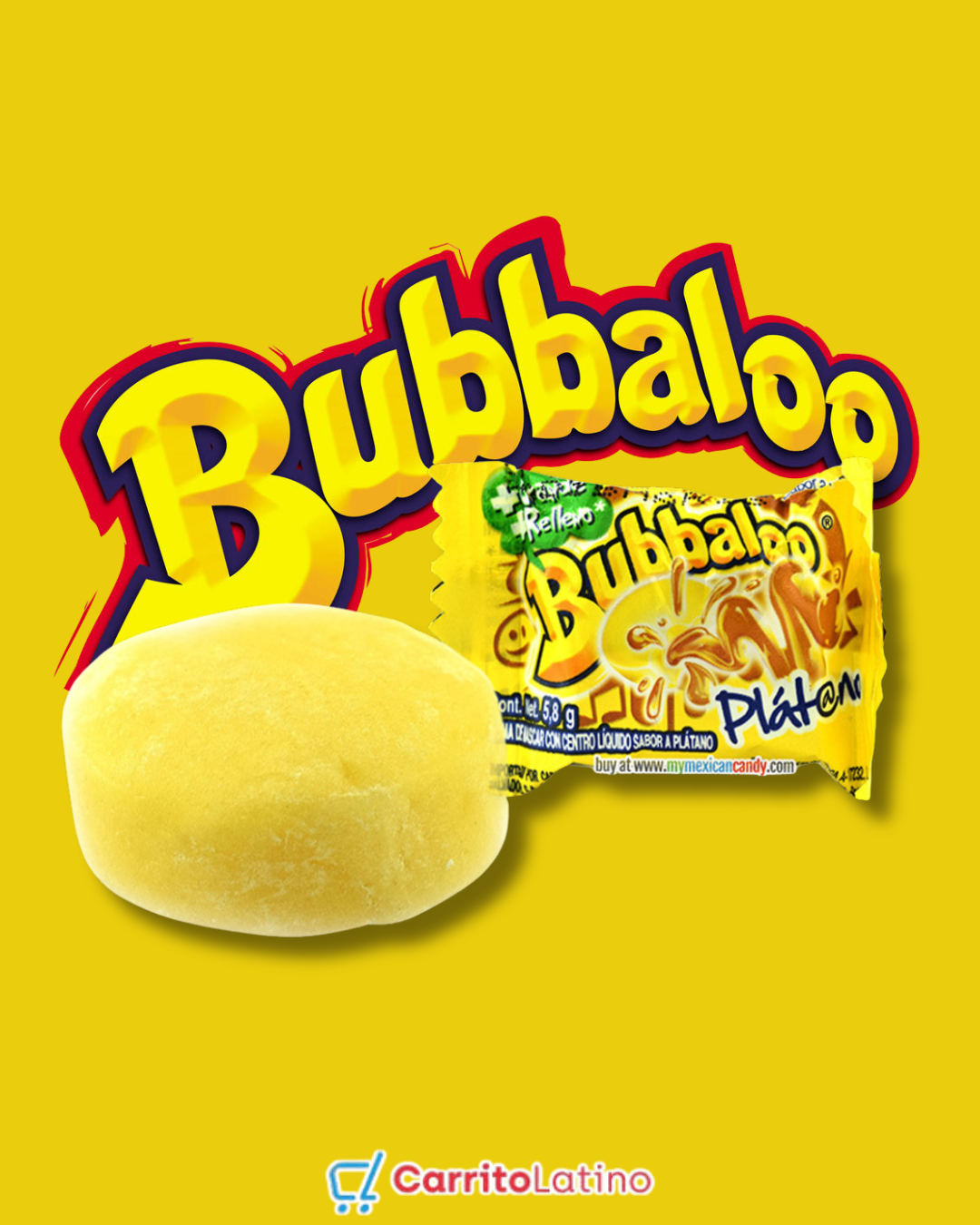 Bubalo Banana Flavor 47 Pieces 239.7 gr / 8.45 oz