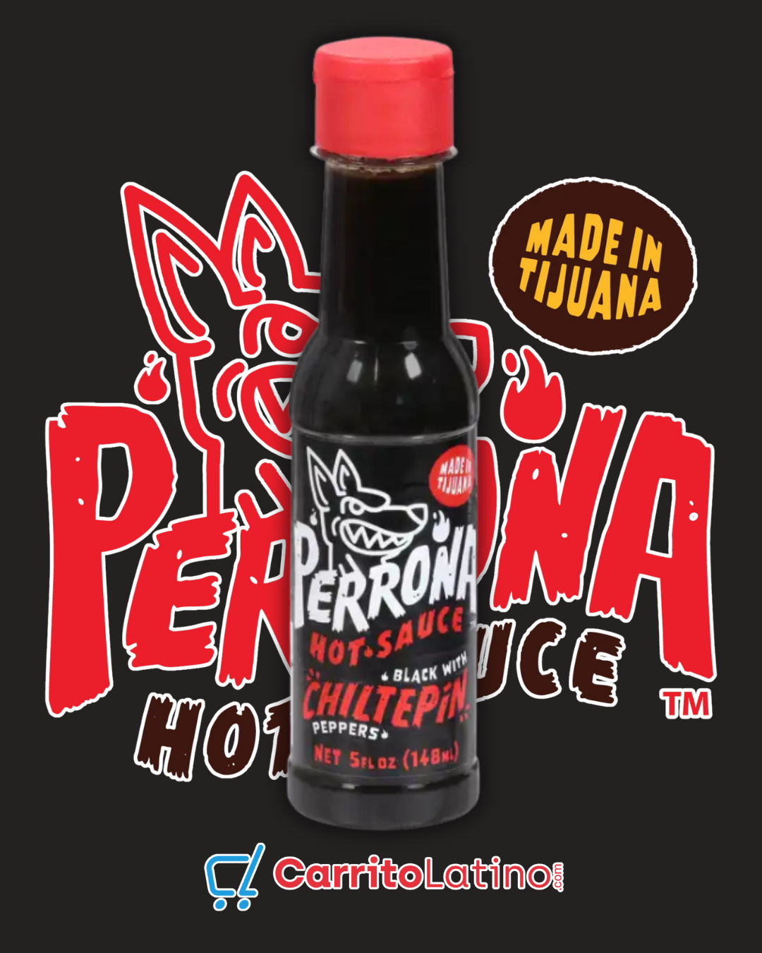 Perrona Black with Chiltepin Peppers 5 oz