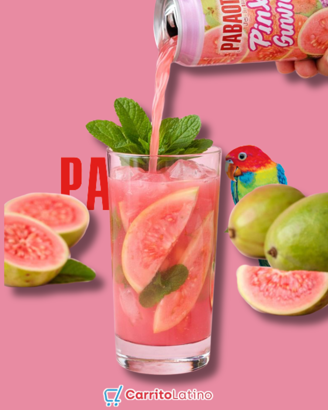 Pink Guava Drink 16.4 oz (Can)