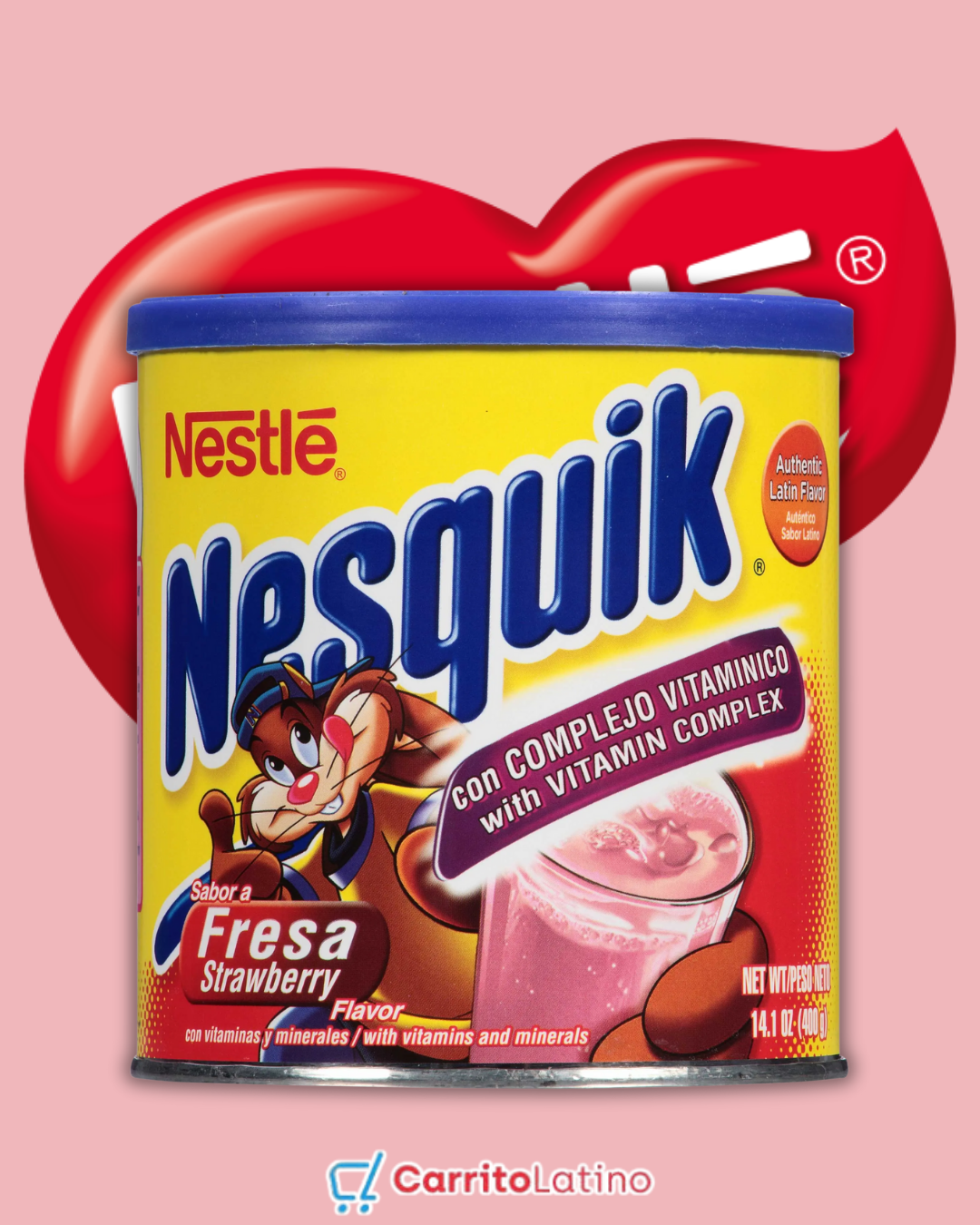 Nestlé Nesquik Strawberry Powder 14.1 oz