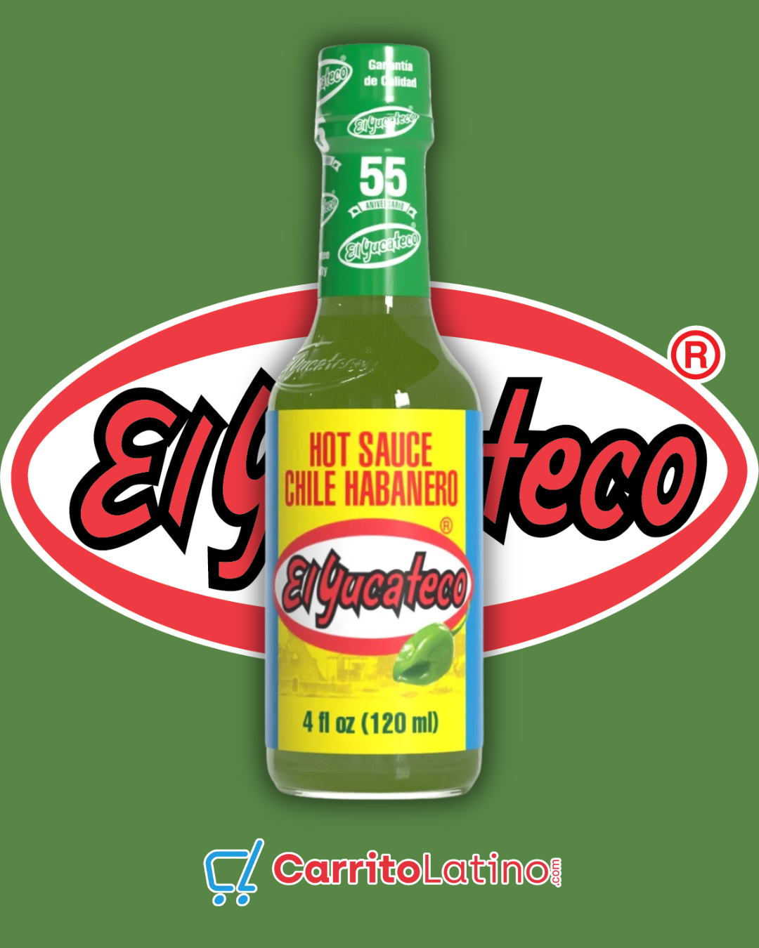 The Yucateco Green Habanero Chile 4 oz