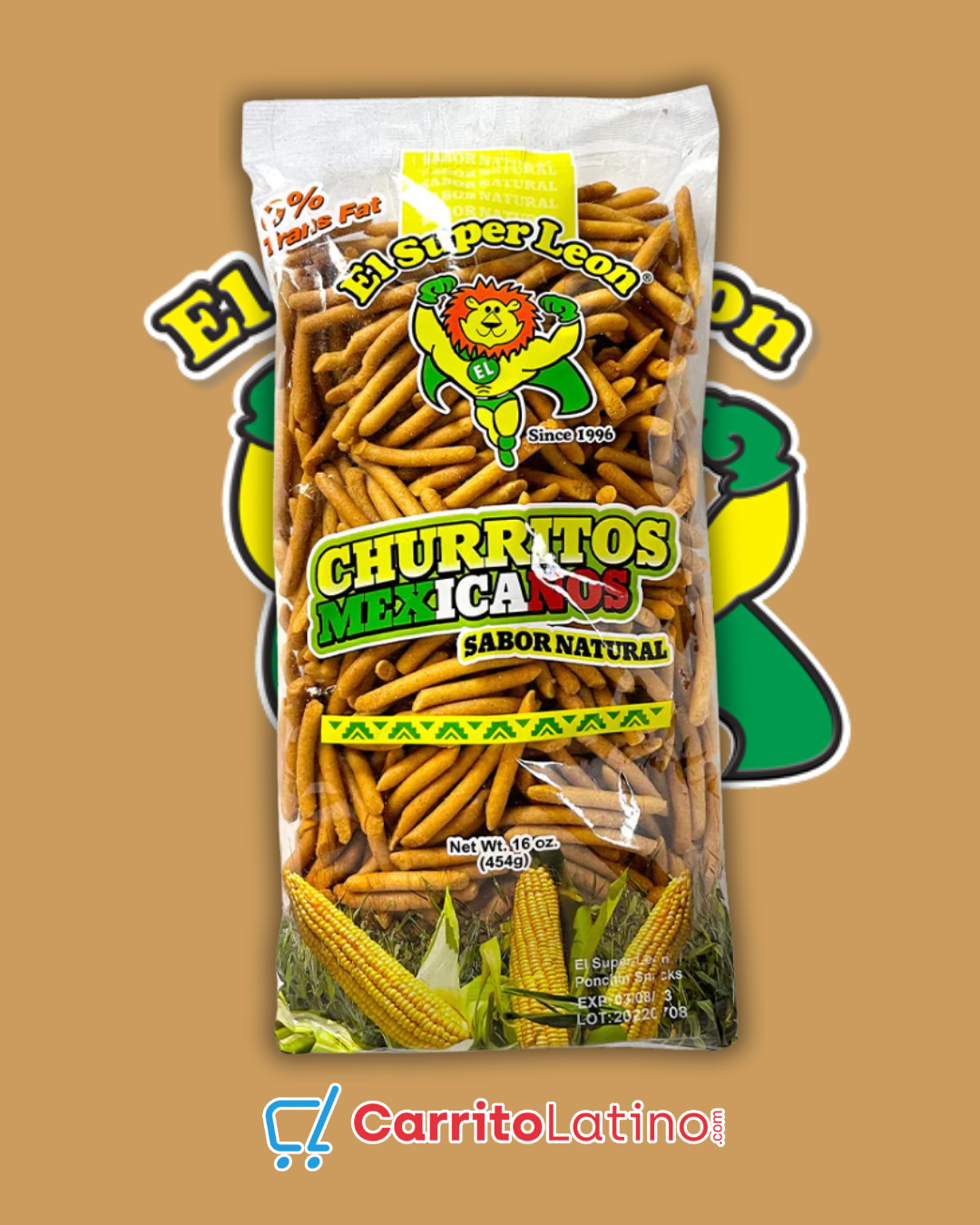 Super Lion Mexican Churritos Natural Flavor 16 oz
