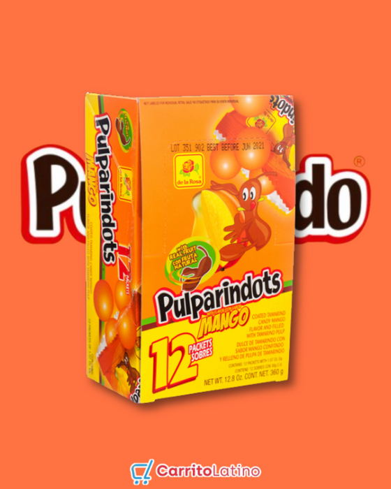 Pulparindots Mango Flavor 12 Pieces 360 gr / 12.8 oz