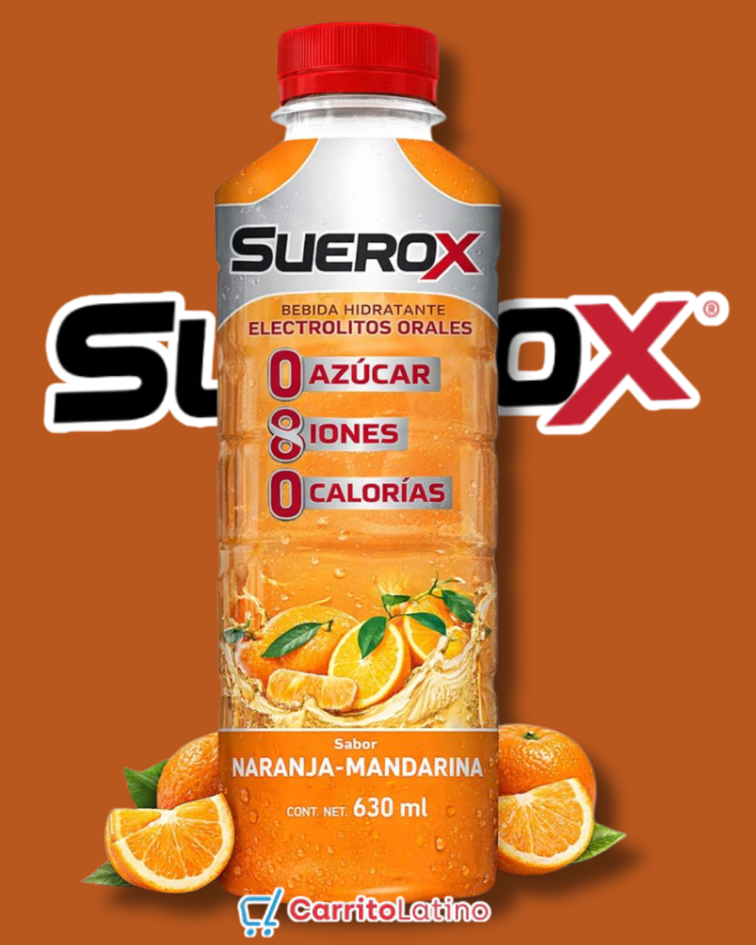 SueroX Orange-Mandarin Electrolyte Drink 630 ml