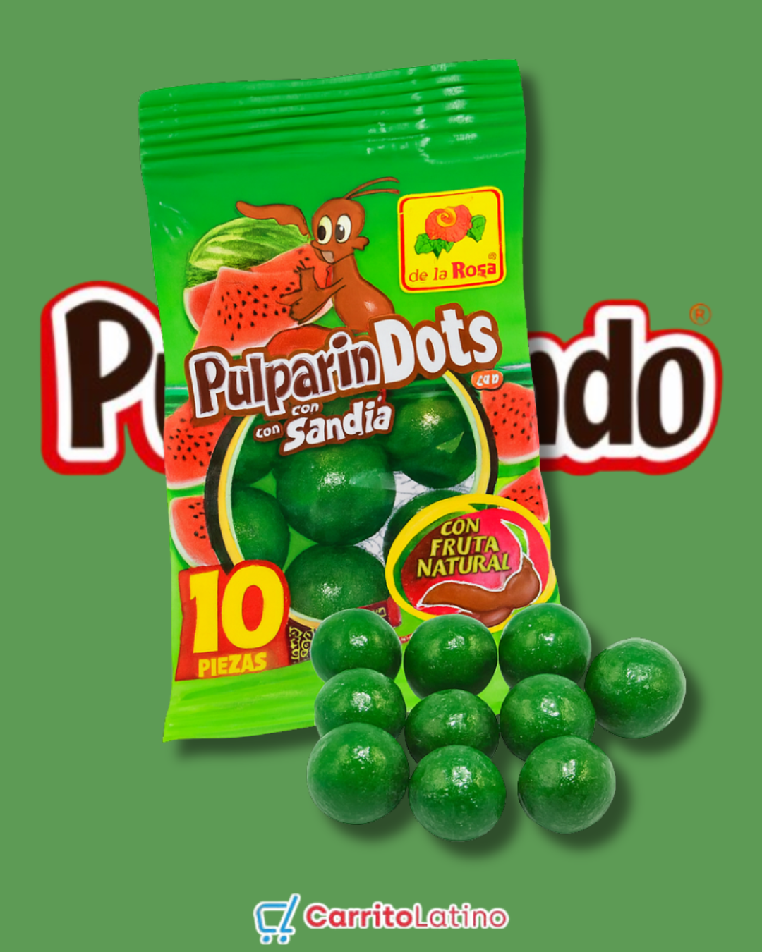 Pulparindots Sabor Sandia 12 Piezas 360 gr / 12.8 oz