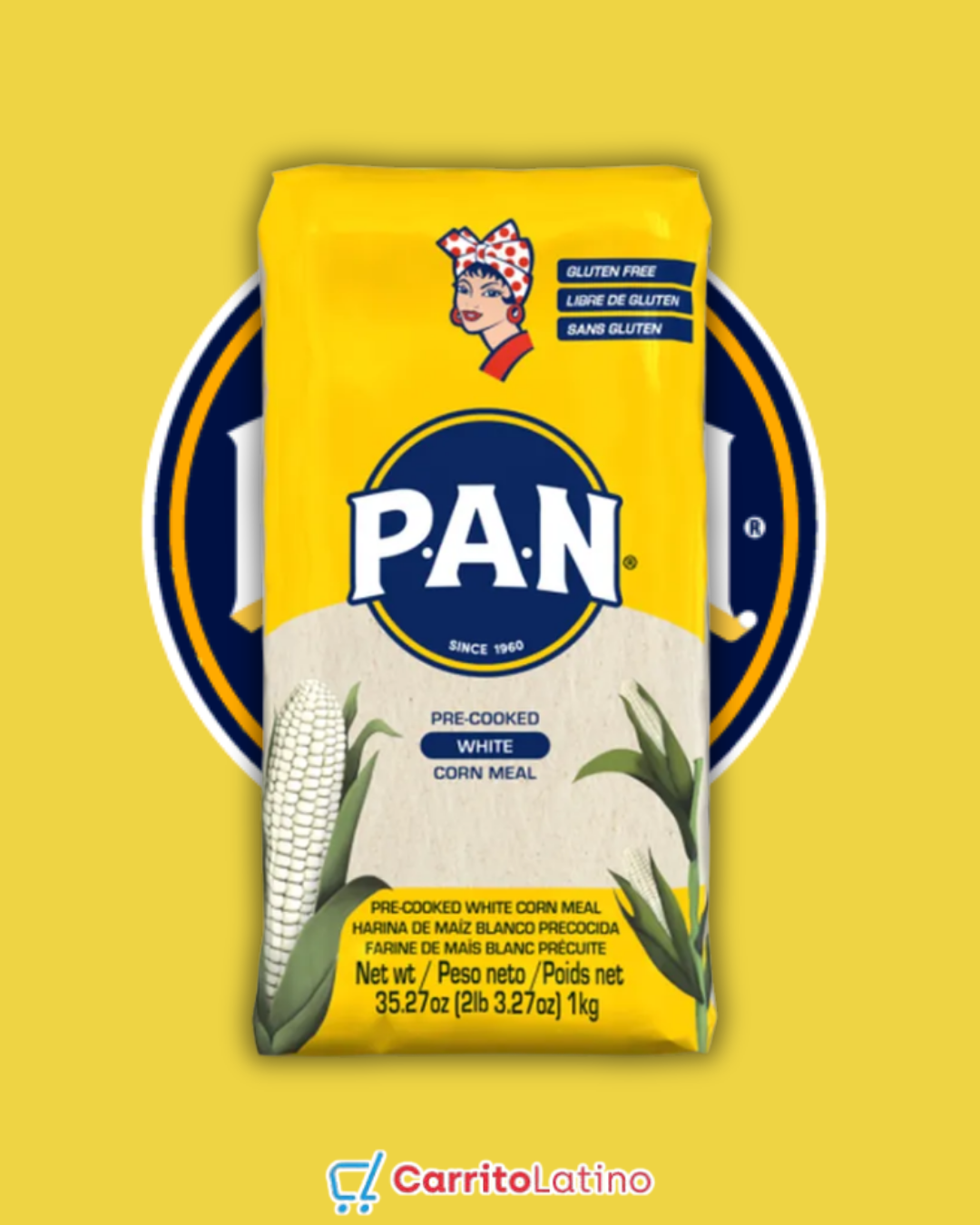 PAN Precooked White Corn Flour 35.27 oz