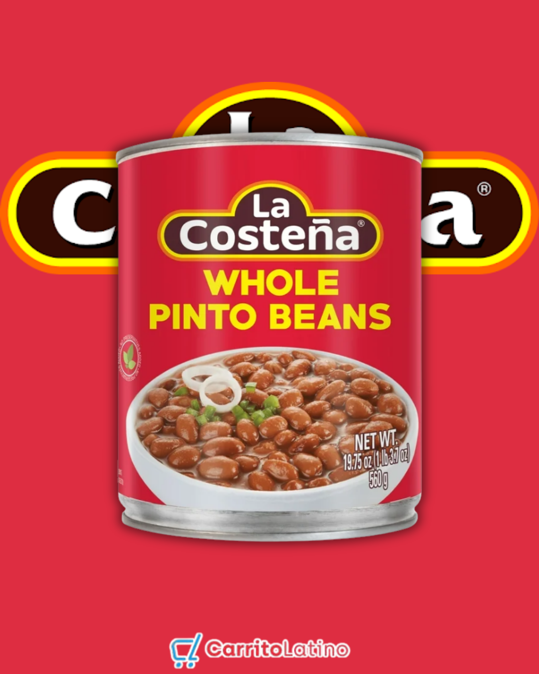 La Costeña Frijoles Pintos Enteros 19.75 oz