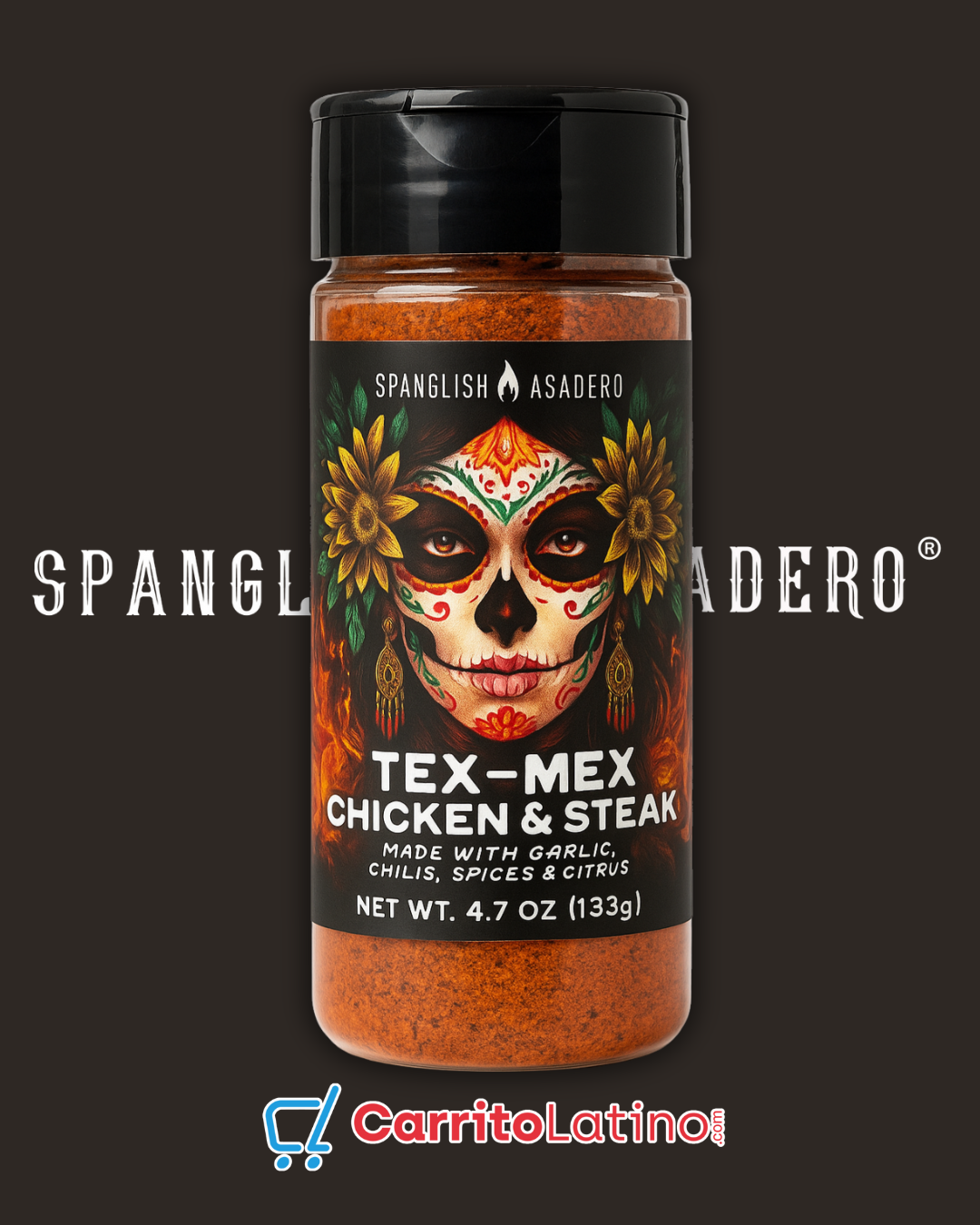 Spanglish Asadero Tex-Mex Chicken & Steak Seasoning 4.7 oz