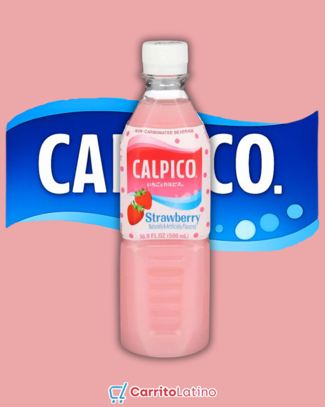 Calpico Strawberry Still Drink 16.9 oz