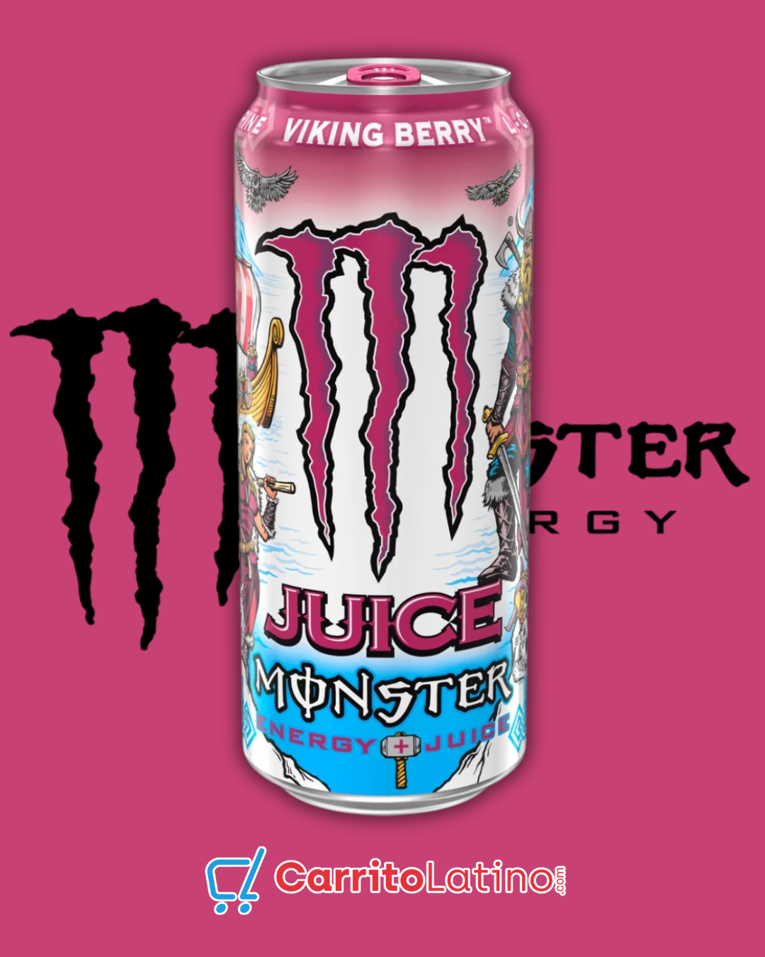 Monster Juice Viking Berry 16 oz – Carrito Latino