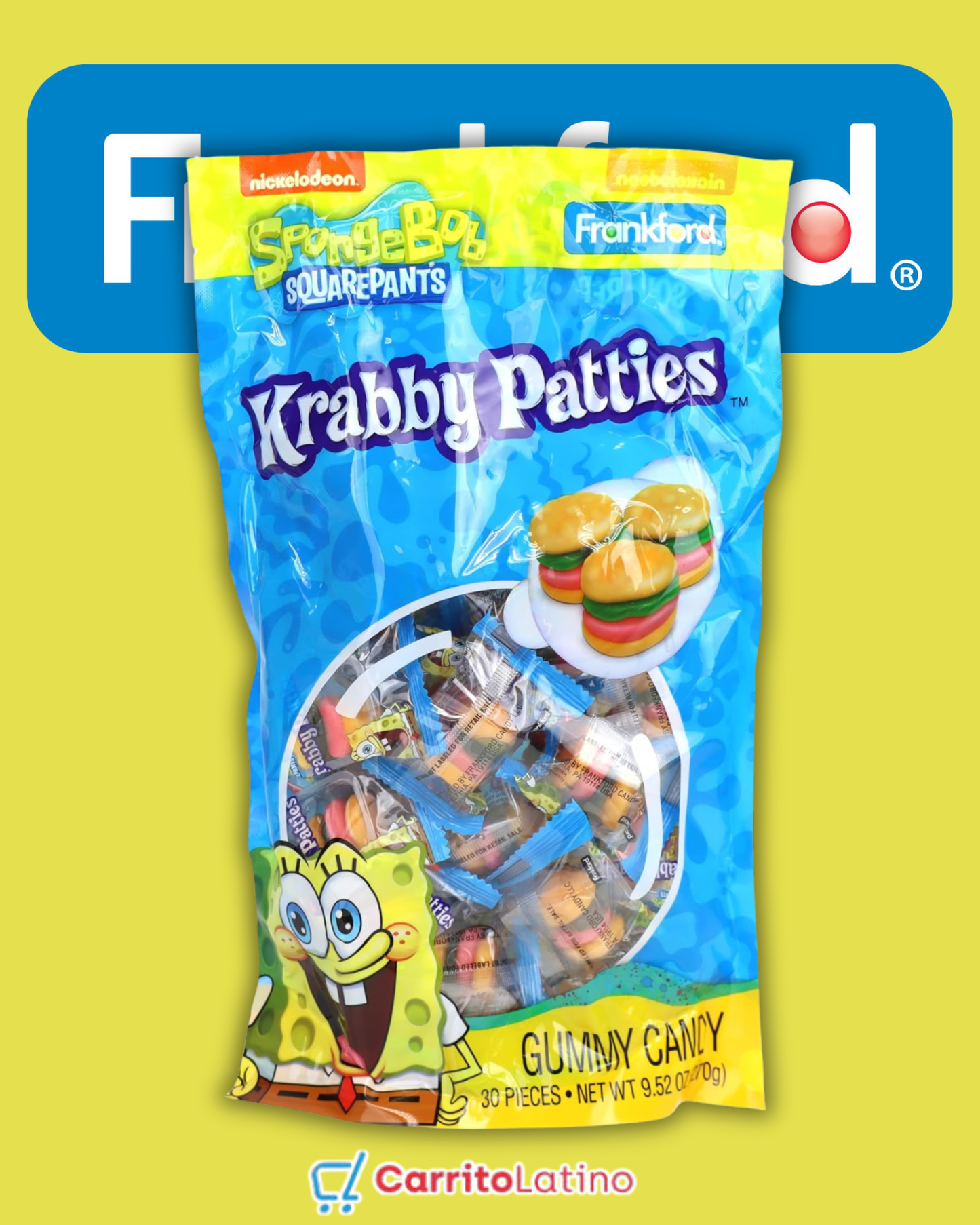 Gummy Candy Krabby Patty Bolsa 30 pzas