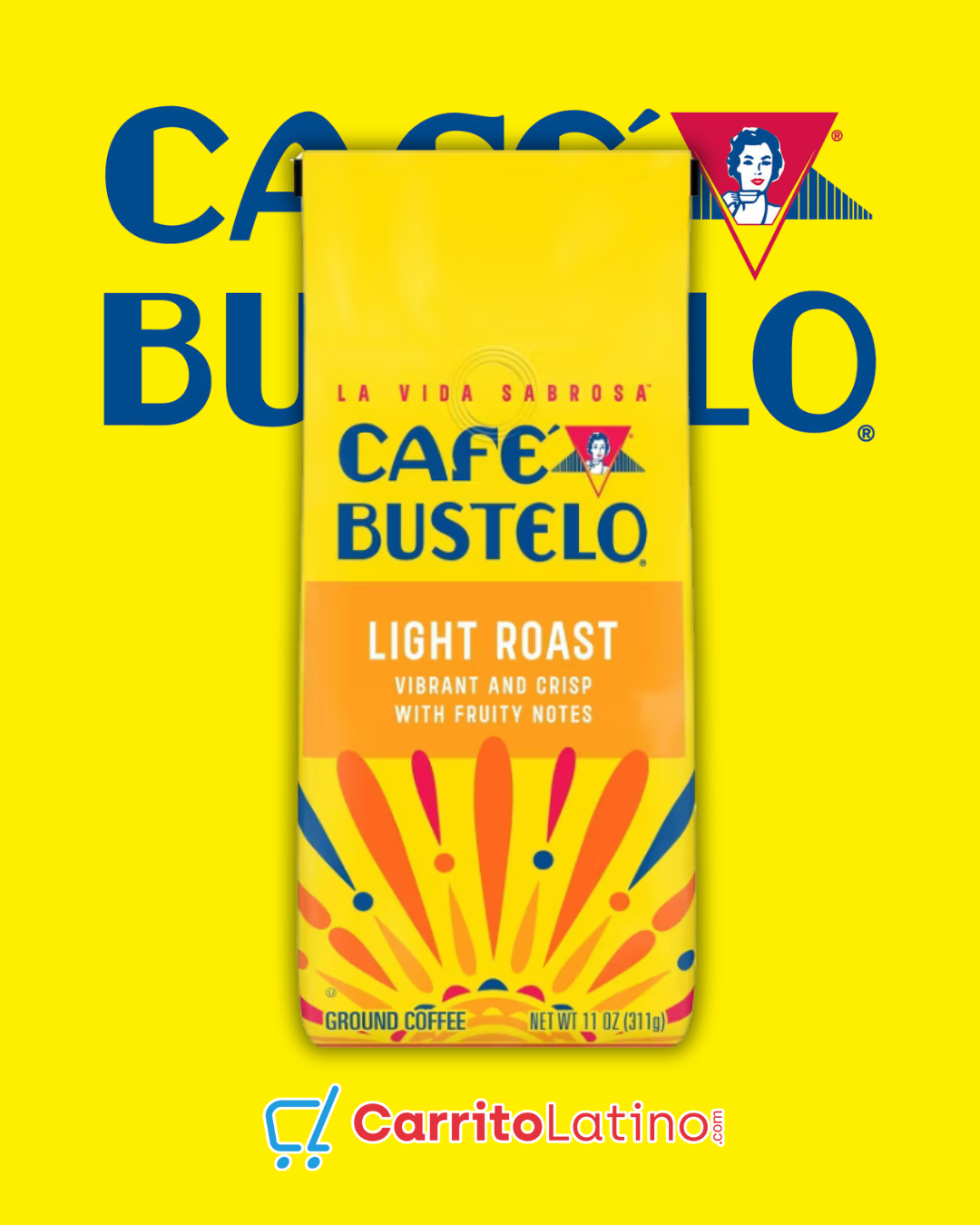 Bustelo Light Roast Ground Coffee 11 oz