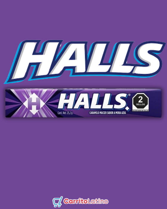 Halls Mora Azul (Box of 12 Tubes)