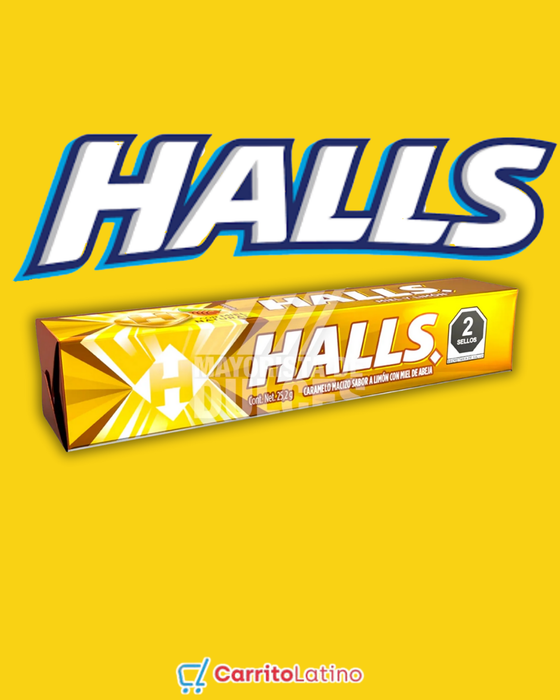 Halls Lemon and Honey (Box of 12 Tubes)