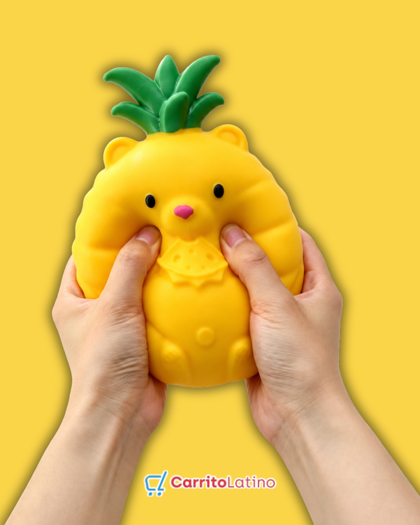 Squishy de Piña Aromática con Carita