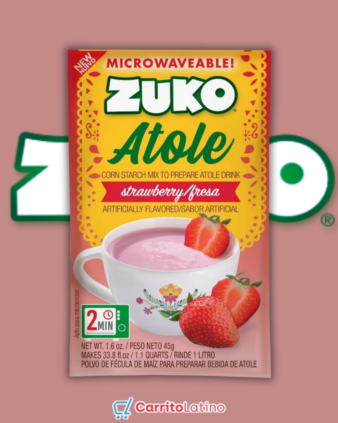 Zuko Strawberry Atole 1.6 oz