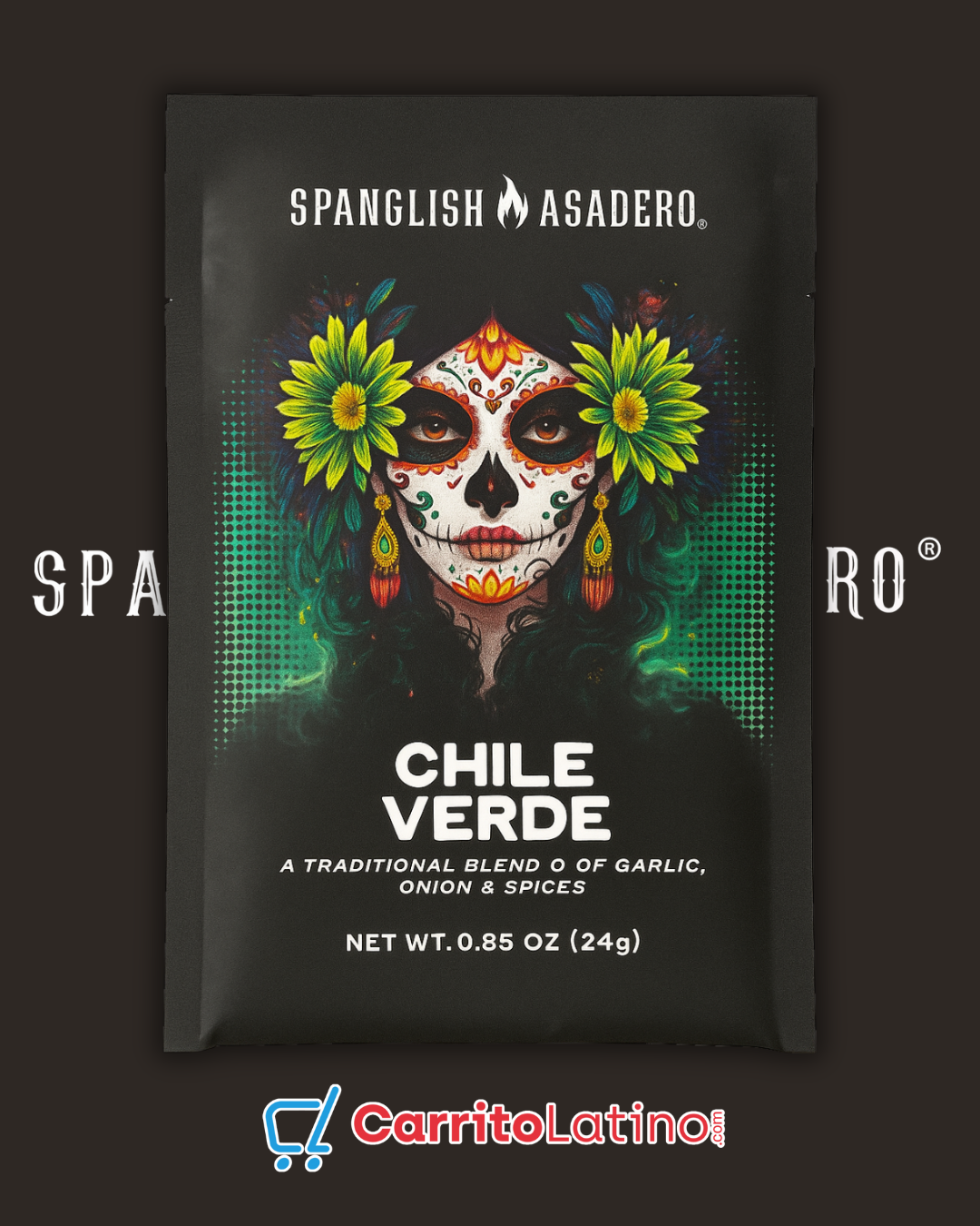 Spanglish Asadero Chile Verde Seasoning 0.85 oz