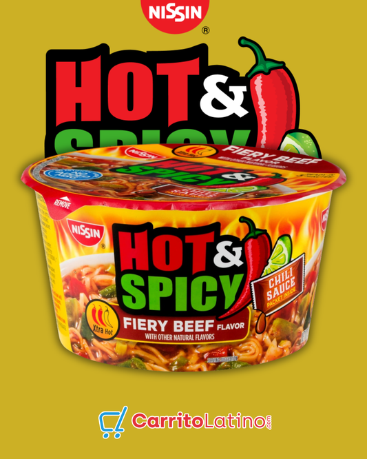 Nissin Hot & Spicy Fiery Beef Flavor 3.28 oz