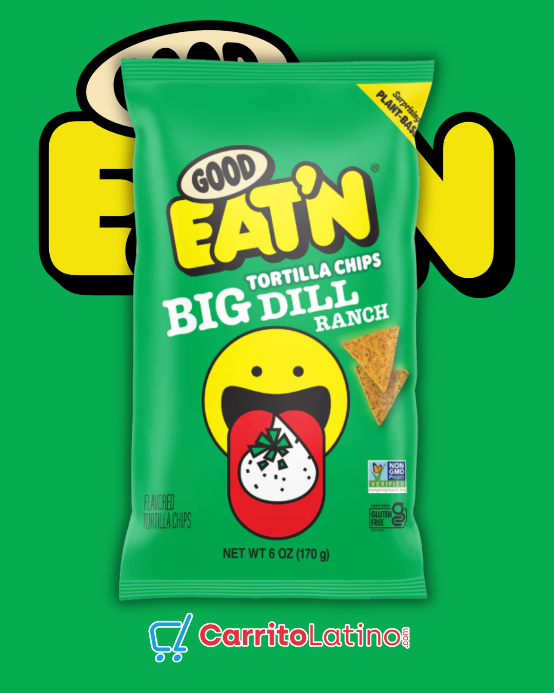 Good Eat’n Tortilla Chips Big Dill Ranch 6 oz