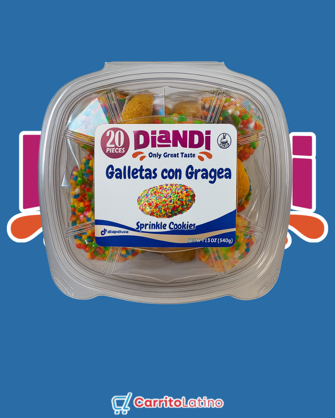 Diandi Galletas con Gragea 160 gr / 5.64 oz