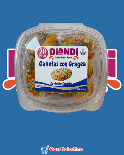 Diandi Galletas con Gragea 160 gr / 5.64 oz