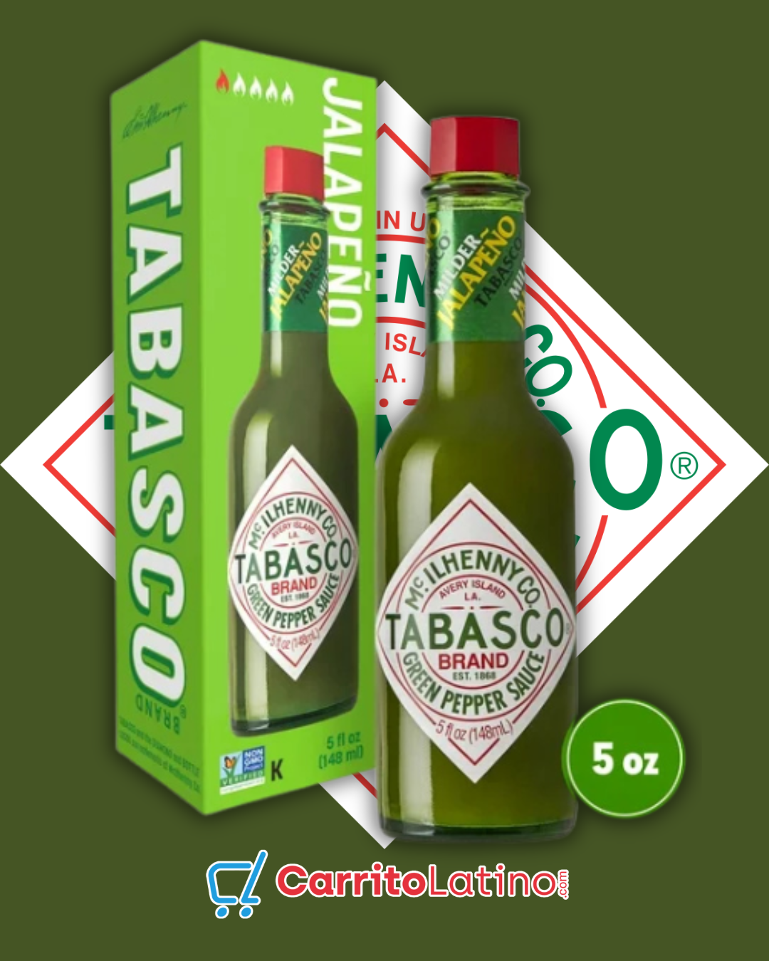 Tabasco Green Pepper Sauce 5 oz