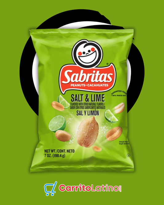Sabritas Salt &amp; Lime Peanuts 7 oz