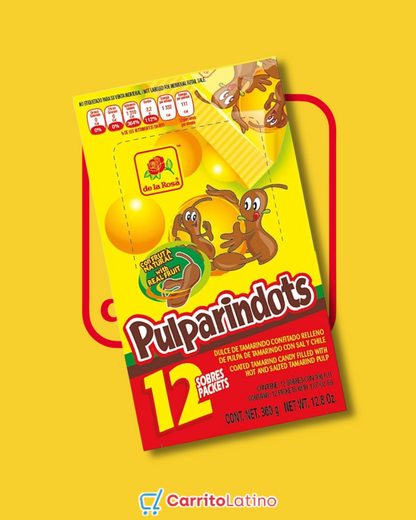 Pulparindots Sabor Tamarindo 12 Piezas 360 gr / 12.8 oz