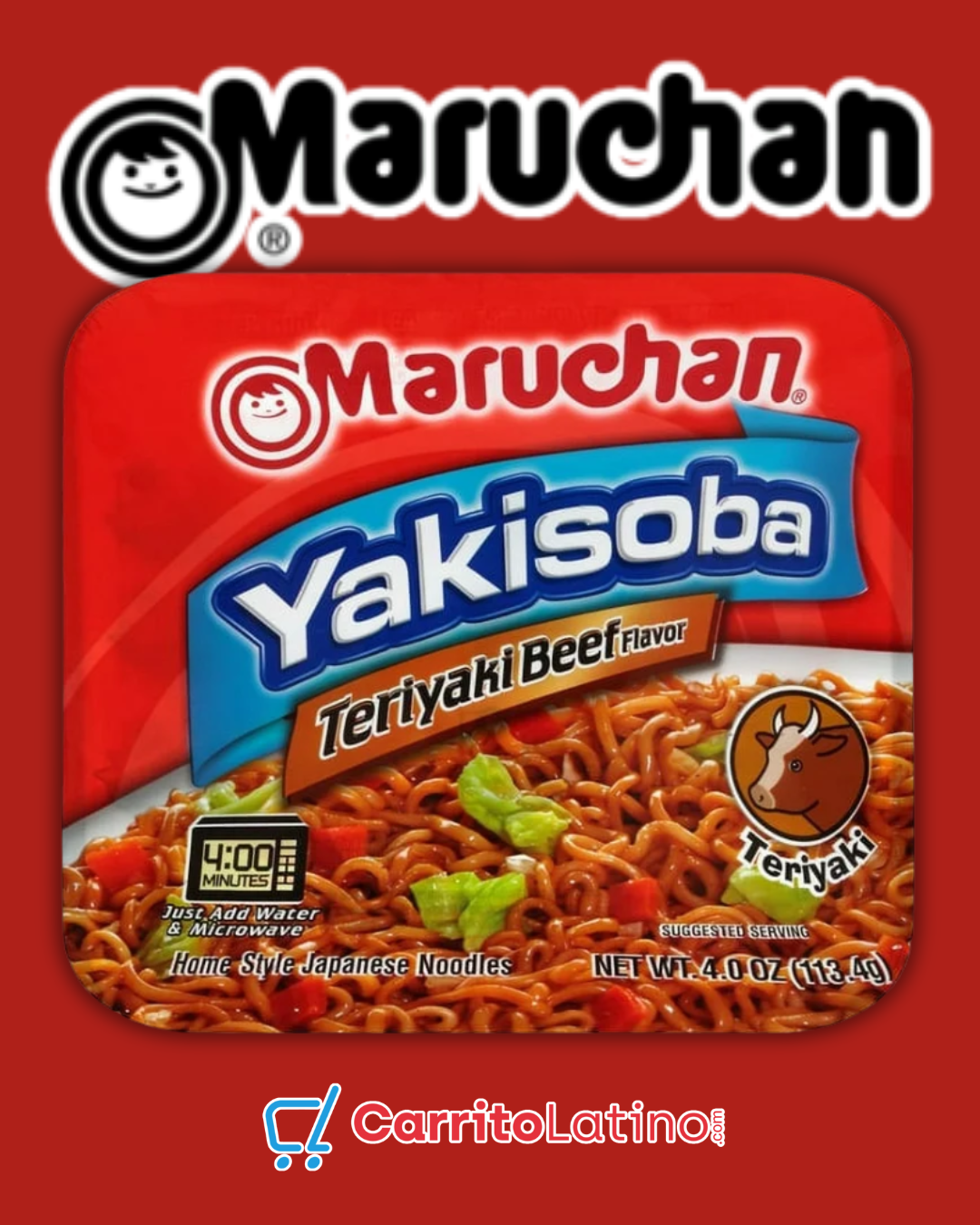Maruchan Yakisoba Teriyaki Beef Flavor 4 oz