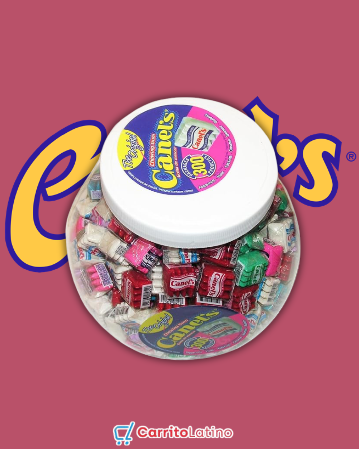Canel's 4-P Gum Pack Jar Sabores Originales 300 pzas