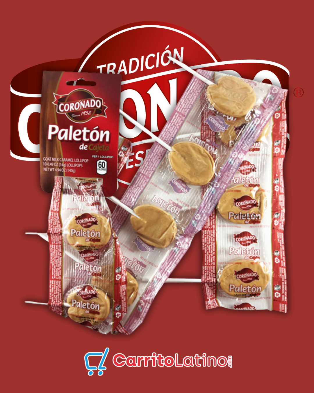 Coronado Cajeta Popsicle 10 pieces 4.2 oz