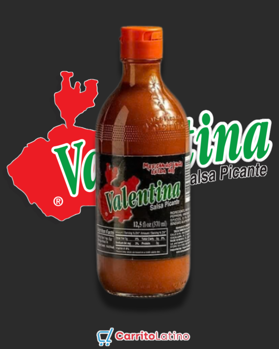 Valentina Salsa Picante Extra Hot de 0.36 lt / 12.5 fl oz