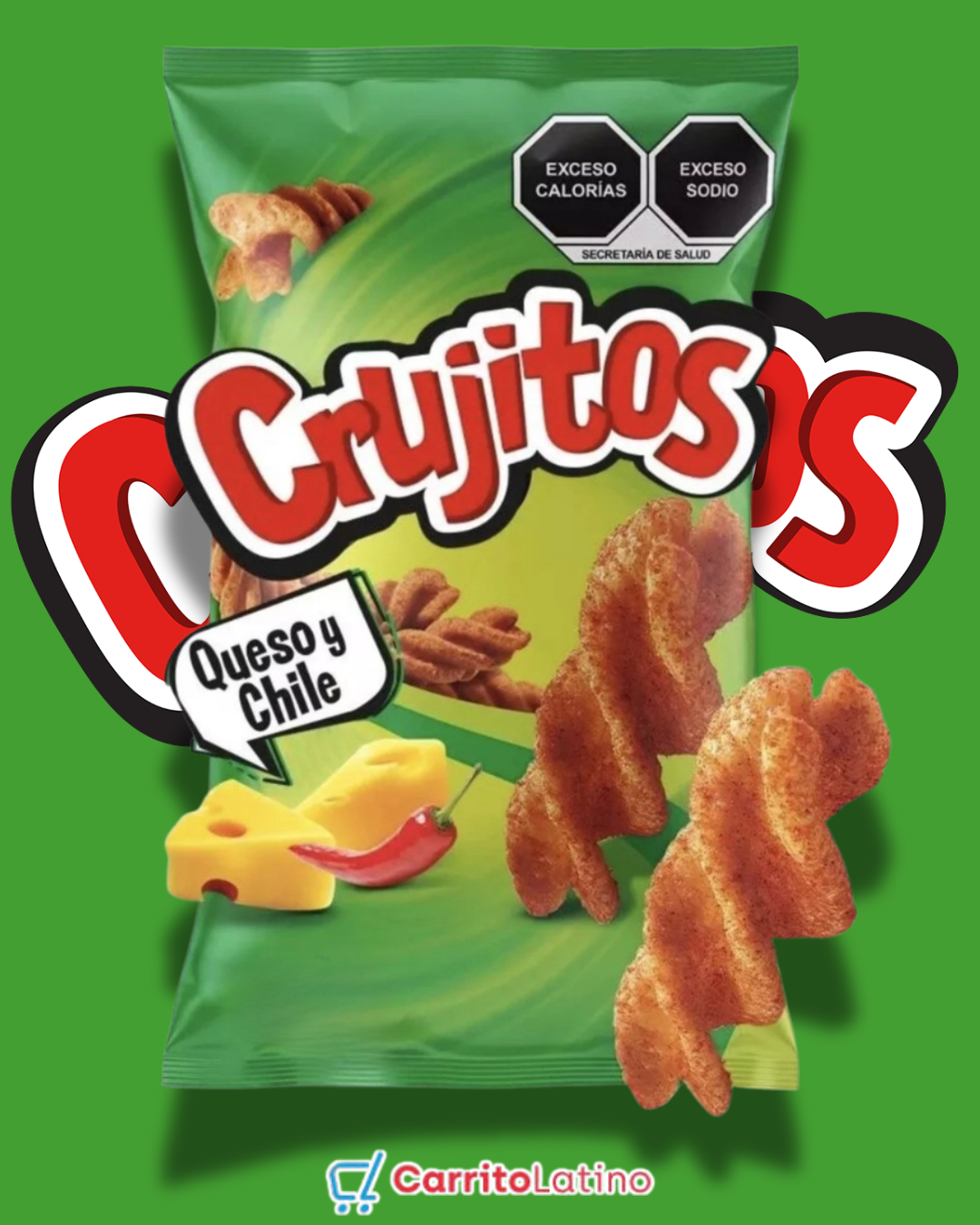 Crujitos Queso Chile 120gr / 4.23 oz