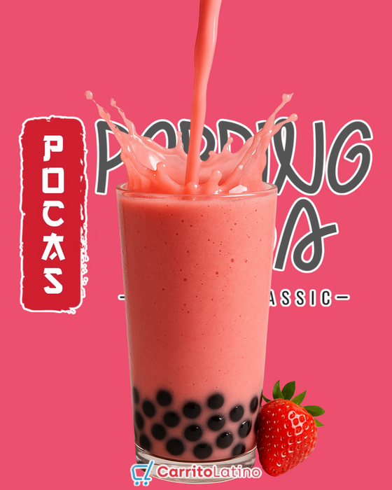 Pocas Bubble Tea Strawberry 16.5floz