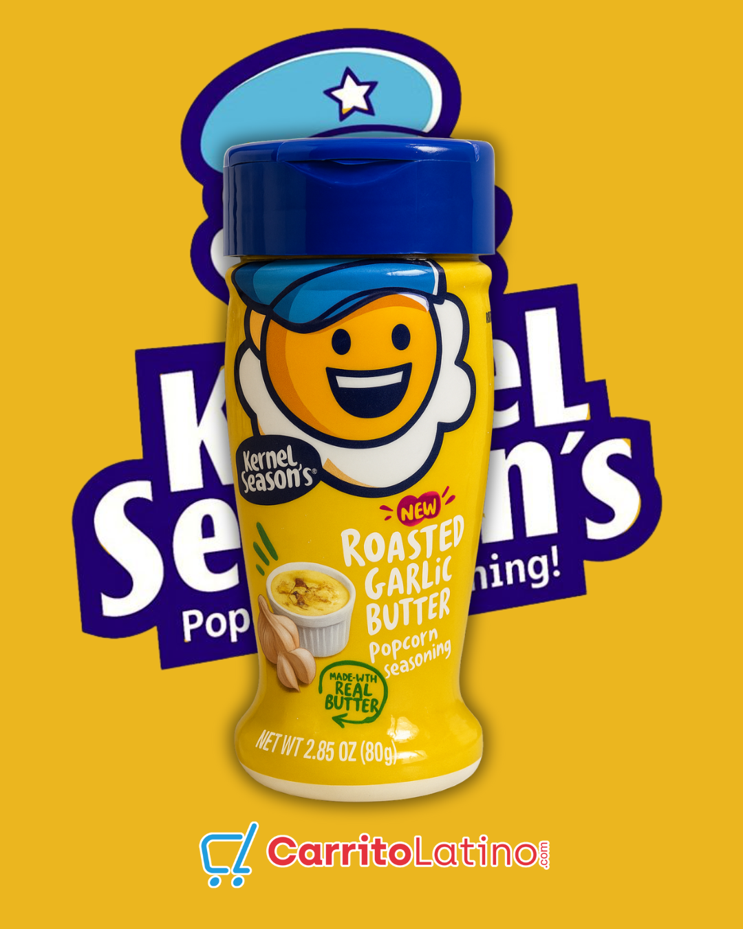 Kernel Season’s Roasted Garlic Butter Popcorn Seasoning 2.85 oz