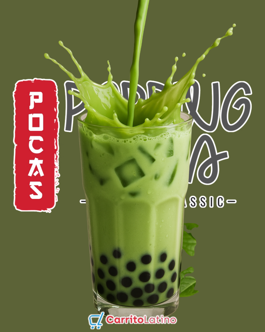 Pocas Bubble Tea Matcha 16.5floz