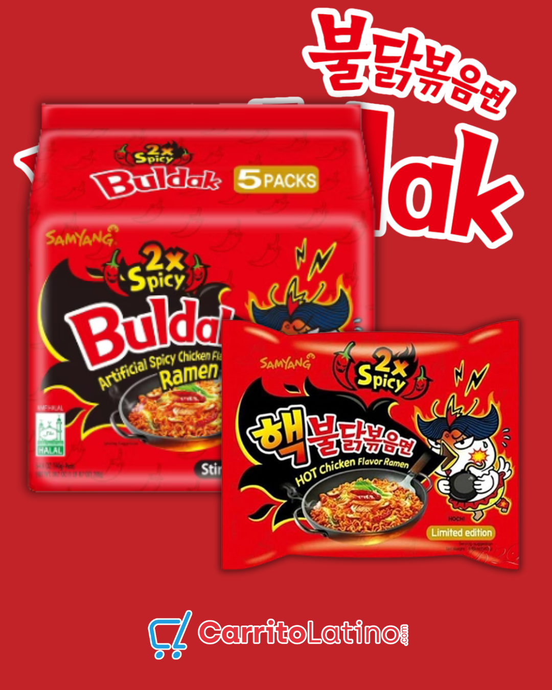 Samyang Buldak Spicy Ramen 2X Spicy Flavor