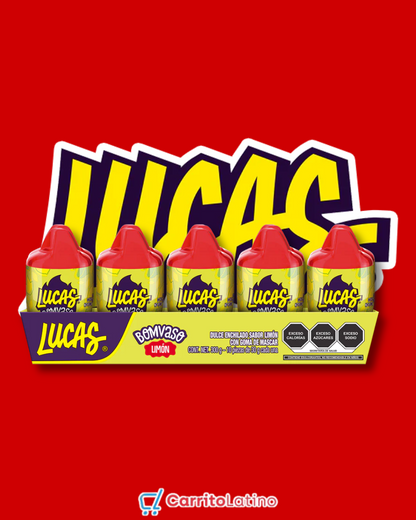 Lucas Bomvaso Lemon Flavor 10 Pieces 300 gr / 10.6 oz