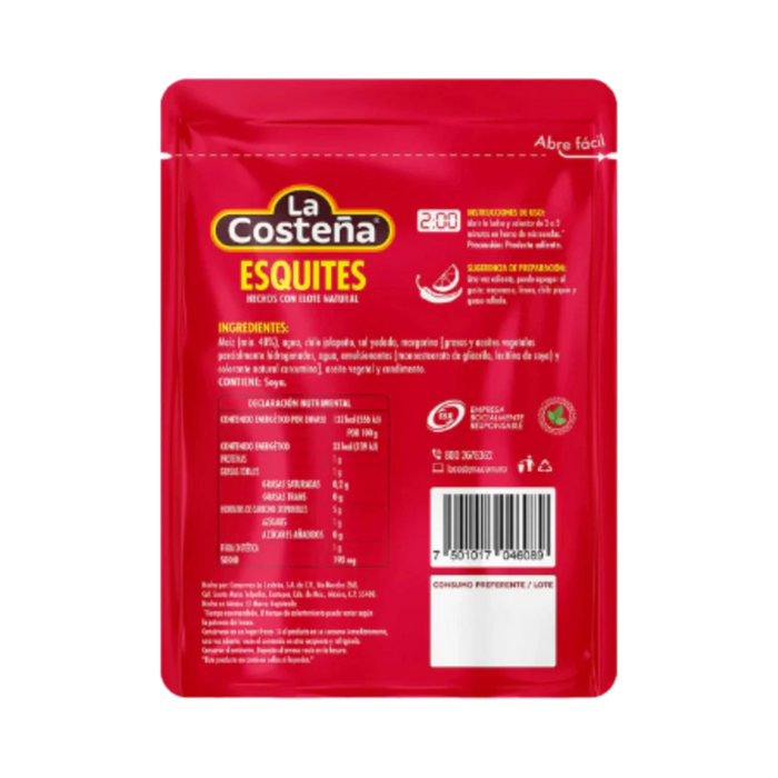 Esquites La Costeña 400 gr / 14.1 oz