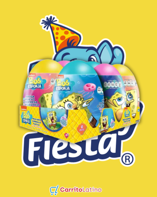 Mega Bob Esponja – Paquete con 6 Huevos Sorpresa