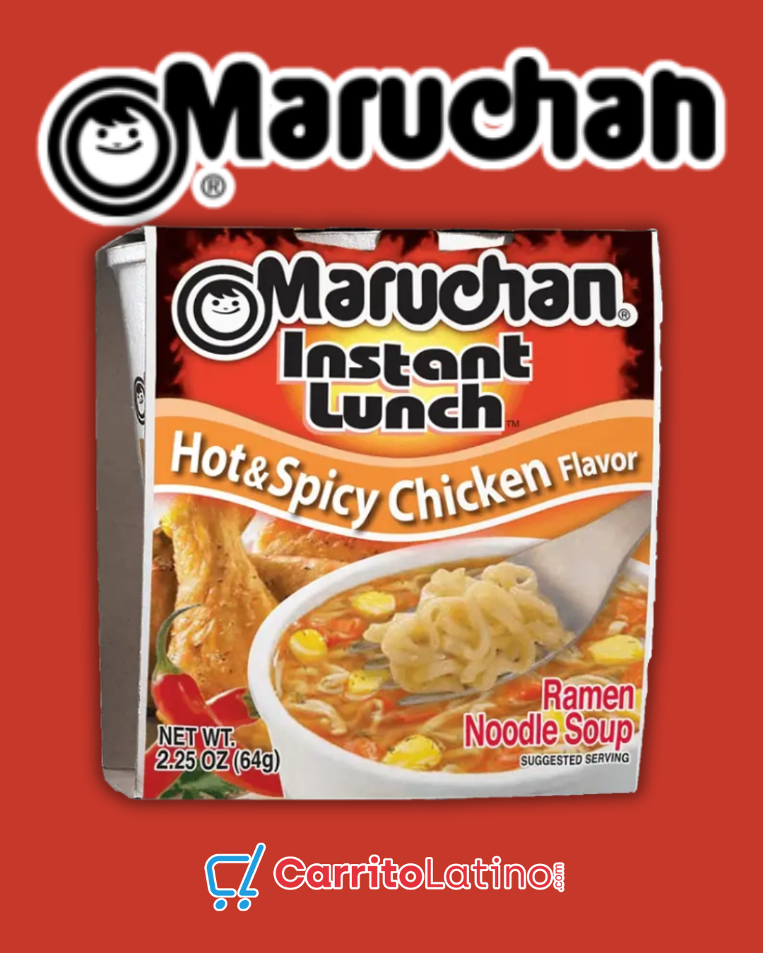 Maruchan Ramen Noodle Soup Hot & Spicy Chicken Flavor 2.25 oz