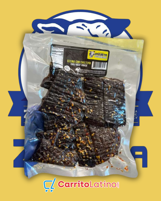Zazueta Cecina con Chiltepin – Premium Dried Beef 4.4 oz