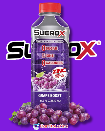 SueroX Bebida Electrolitos Uva 630 ml