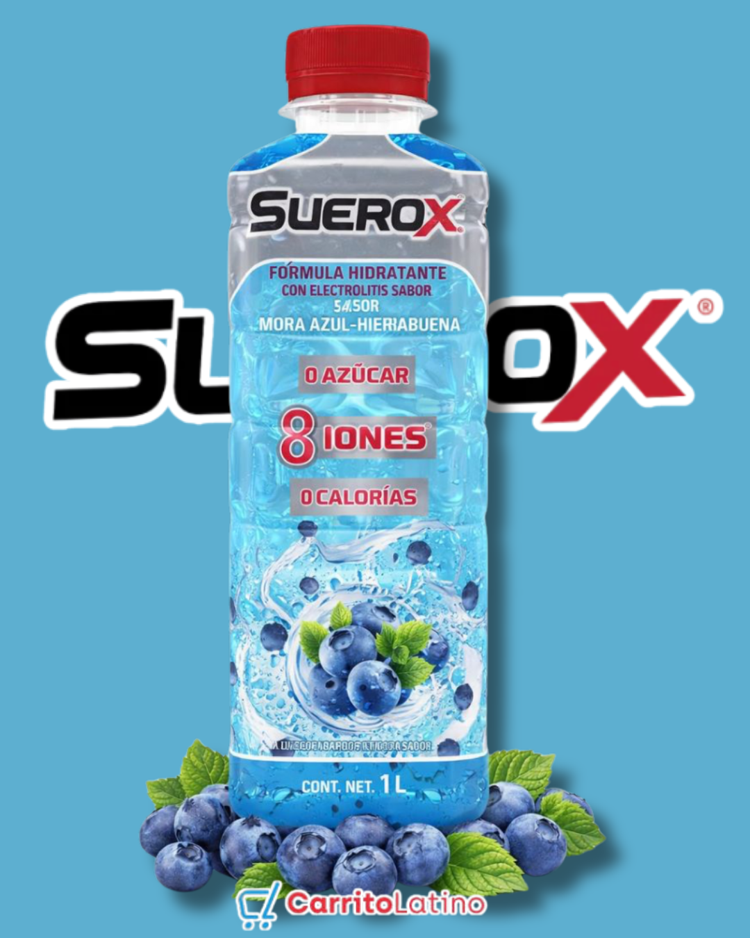 SueroX Blueberry Electrolyte Drink 630 ml